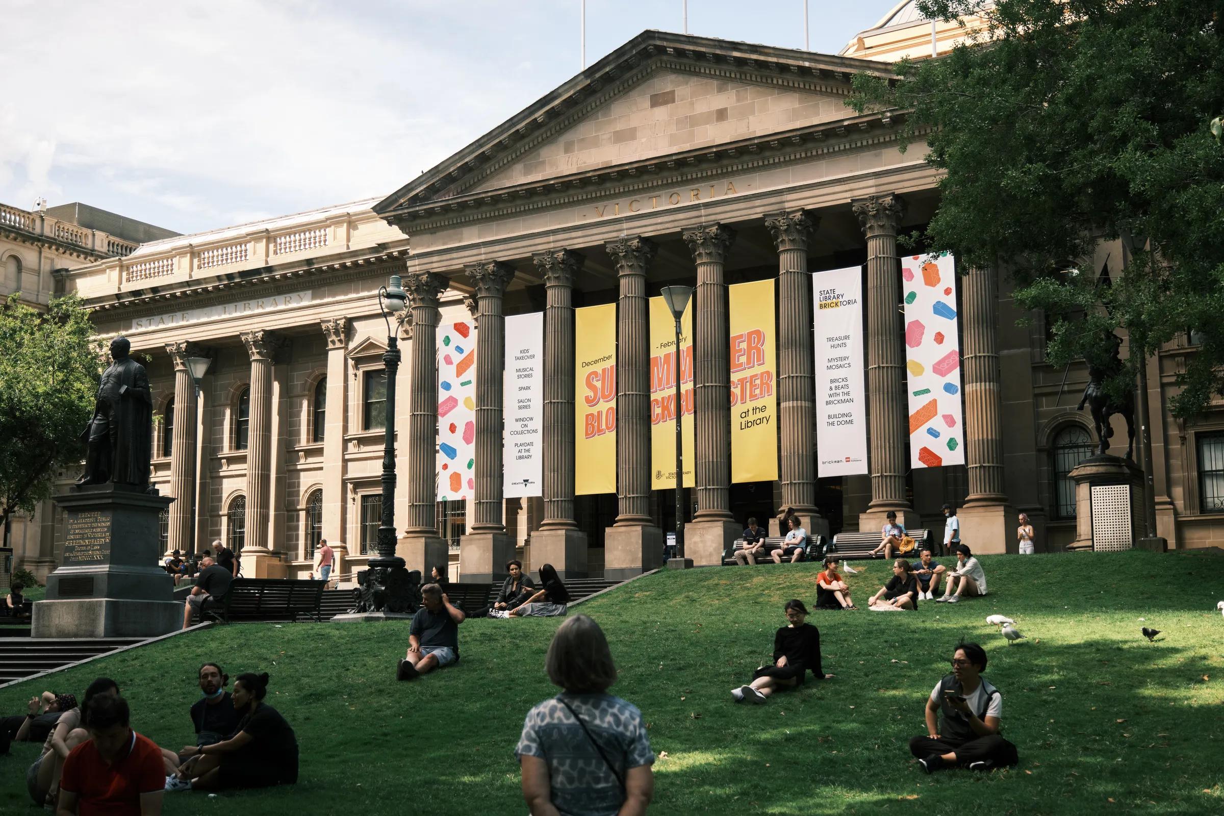 Summer on the Library Lawn
