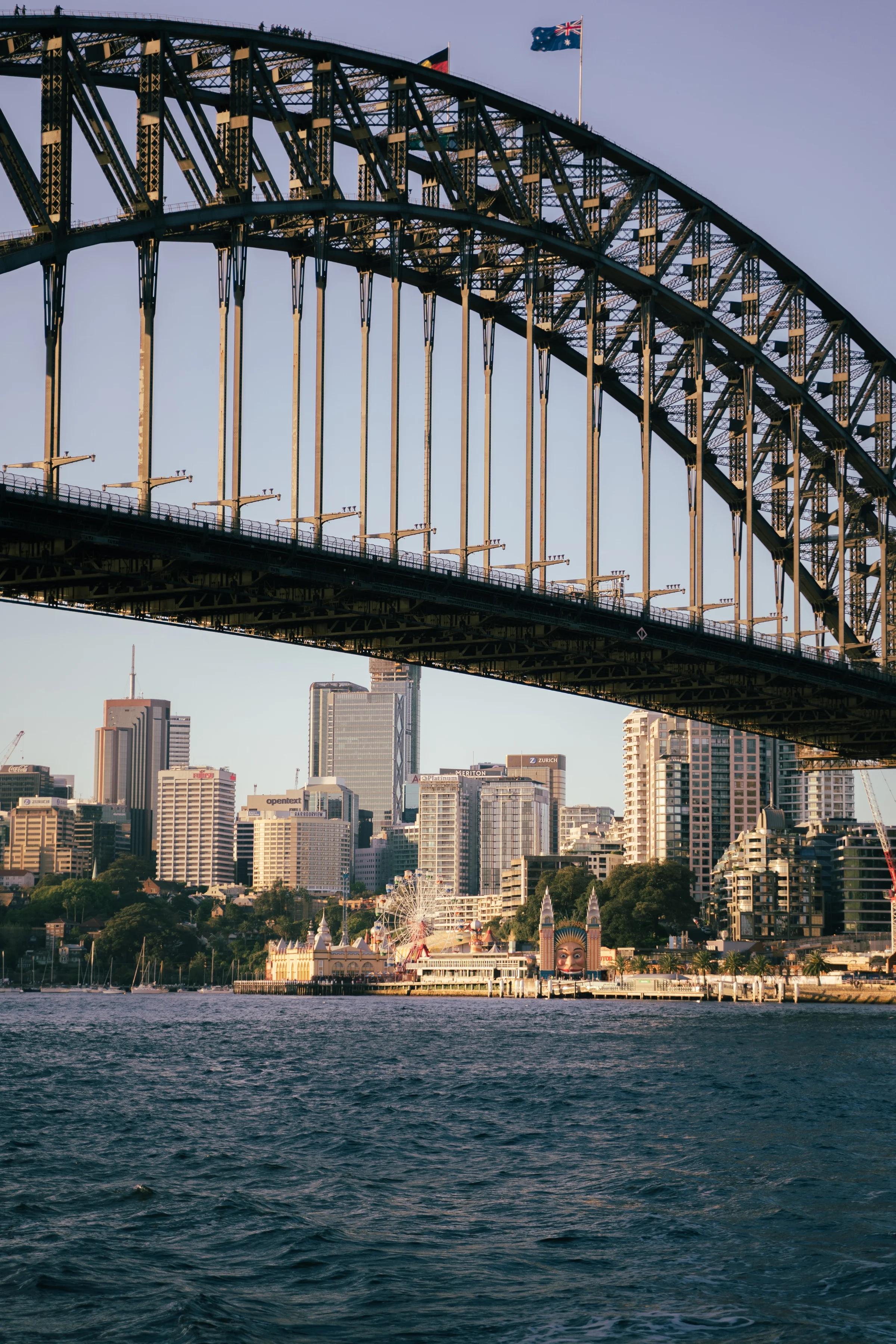 Harbour Bridge Framing the City Skyline
