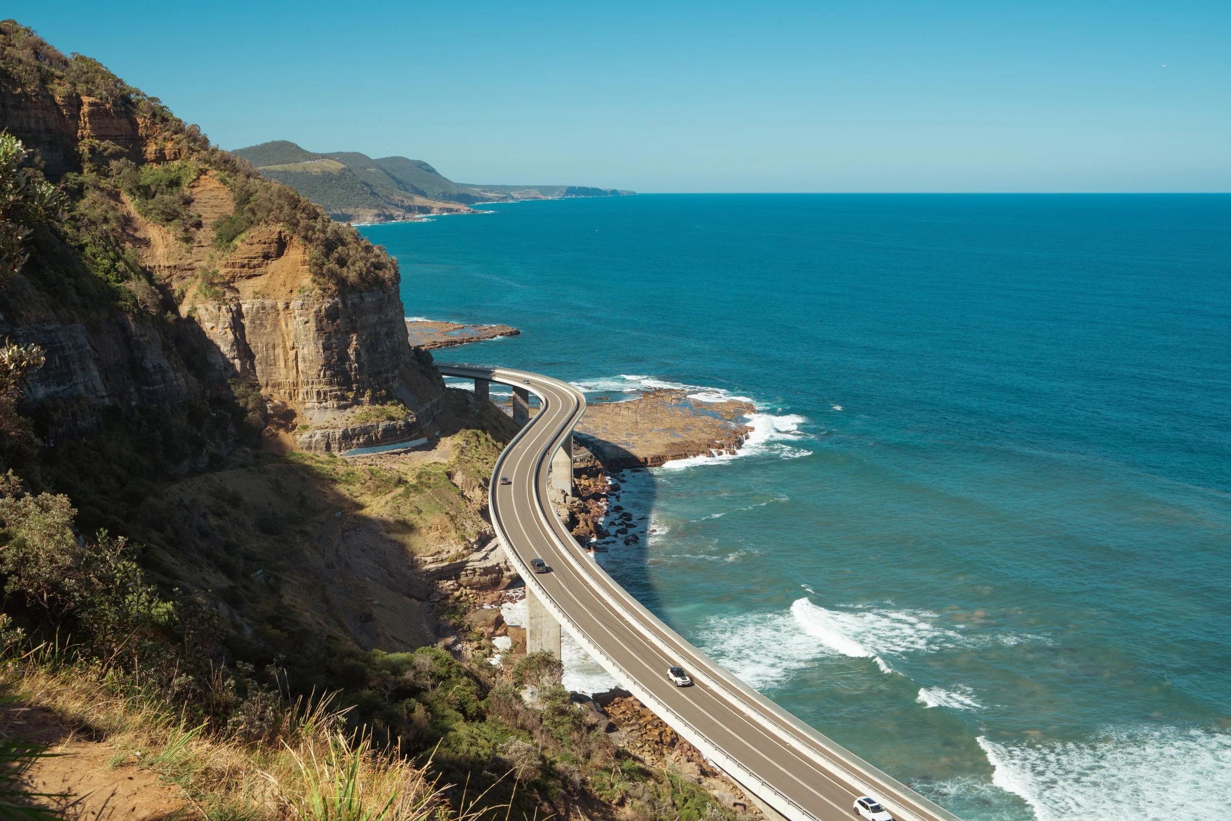 Sea Cliff Bridge Along the Coast