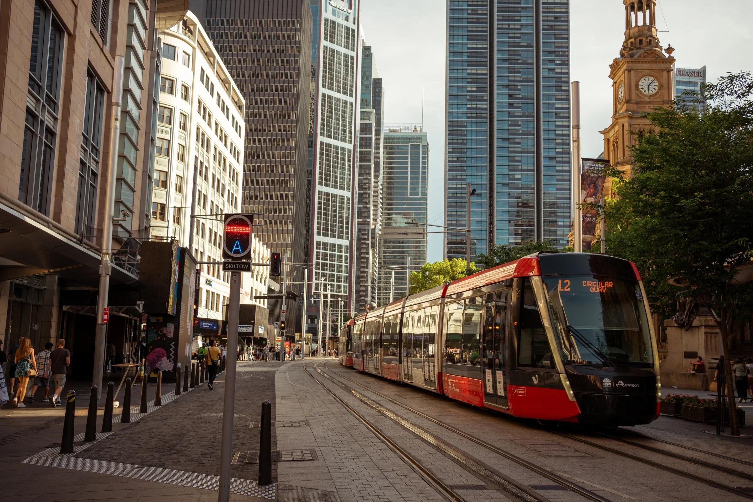 Light Rail Through Sydney Streets